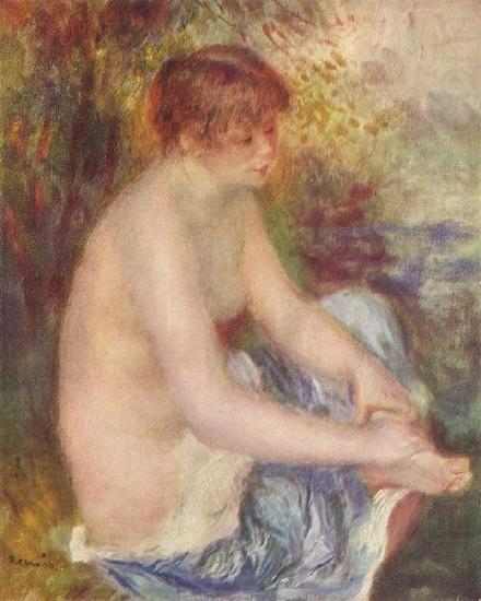 Pierre-Auguste Renoir Kleiner Akt in Blau china oil painting image